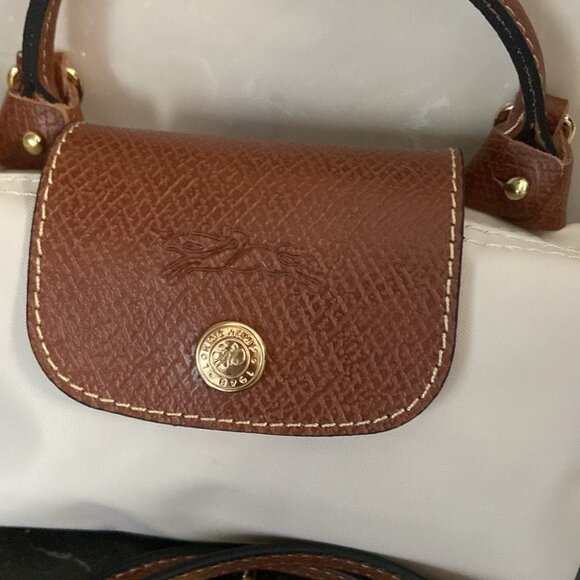 Longchamp Le Pliage XS Mini Tote Shoulder Bag White Handbag Outlet New FS JP👀 - Picture 4 of 6